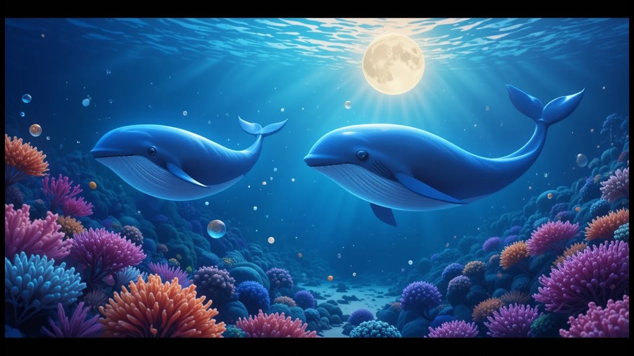 Whales Go Dancing Under the Moon | Fun Ocean Song for Kidsn