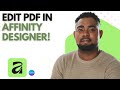 How to Edit PDF in Affinity Designer | Easy Step-by-Step Tutorial for Beginners