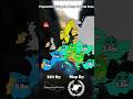 Population living in metro capital area | #geography #map #mapping #europe #fyp #shorts