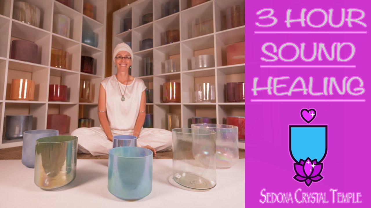 6 Bowl Crystal Singing Bowl Set | 3 HOUR SOUND BATH - YouTube