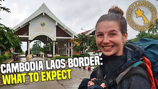 Border Crossing CAMBODIA TO LAOS BY BUS | Asia Travel