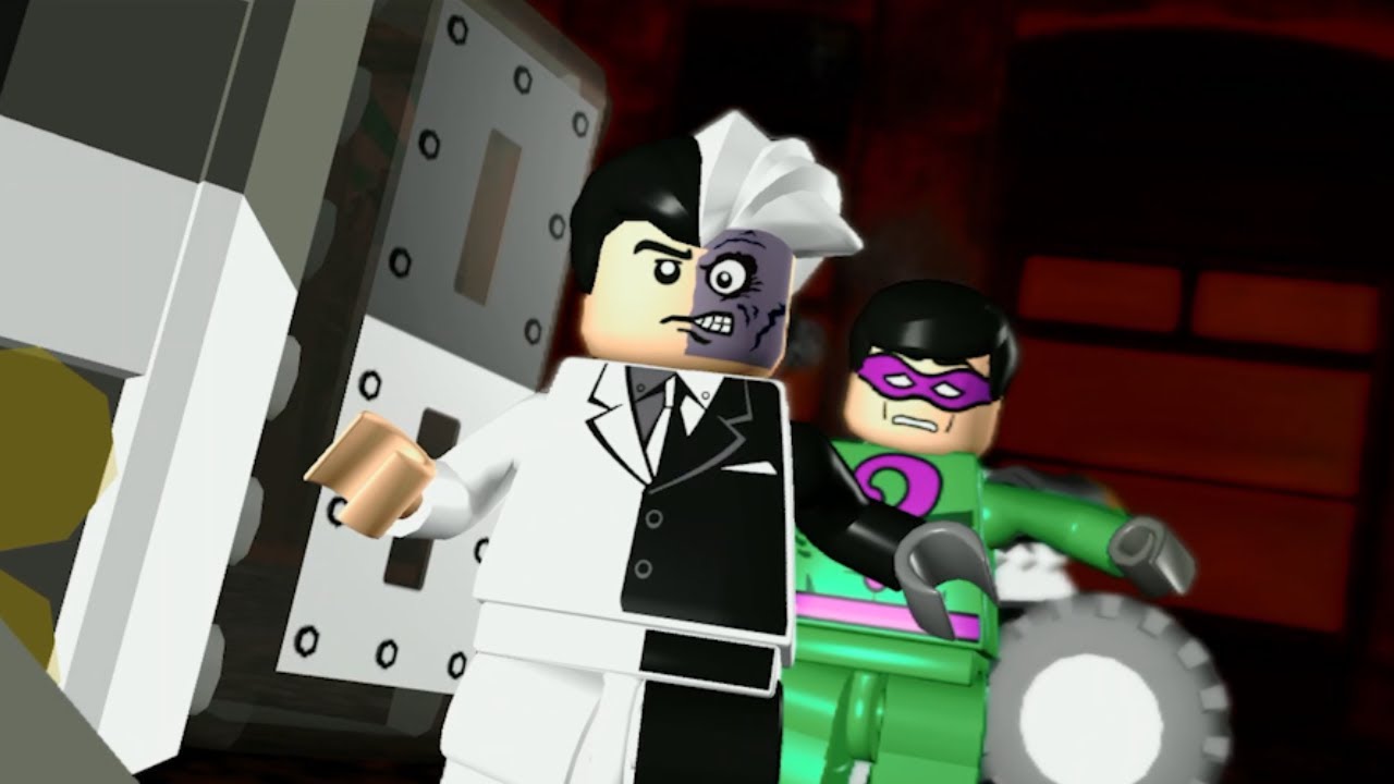 Lego Batman: The Video Game Playthrough - Episode 1-3 The Riddler's Revenge - Two-Face Chase