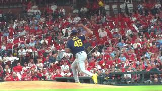 Abner Uribe 103 MPH Slow Motion Pitching Mechanics (3rd Base Side View)