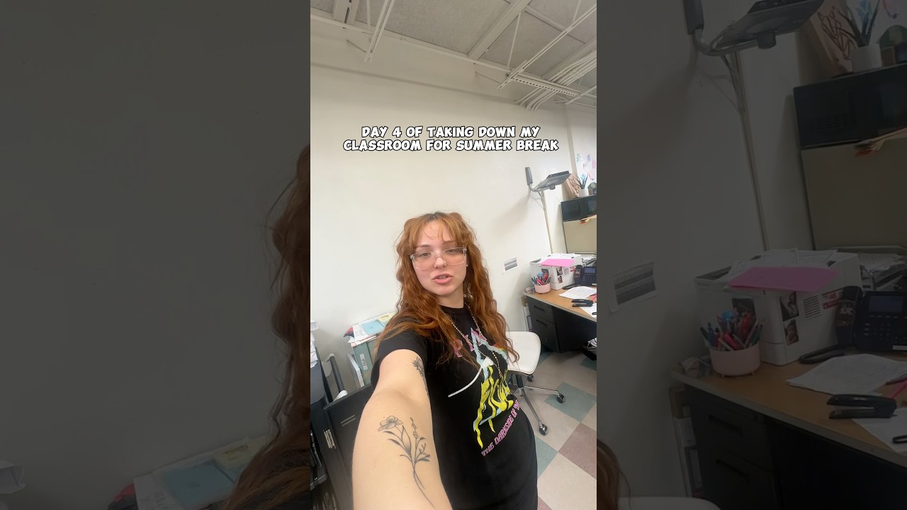 Day 4 (part 1) of taking down my classroom for summer break 🌟💘 