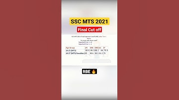SSC MTS 2021 Final Cut Off | SSC MTS 2021 Tier 2 Result 🎯🔥 #ssc #shorts #shortsvideo #viral