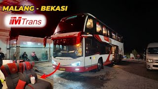 Perjalanan Malam Malang - Bekasi Naik Bus MTrans Double Decker