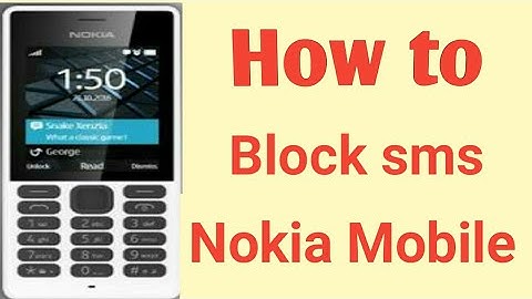 Nokia Mobile How to block sms And Add to screened list