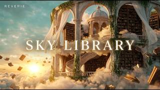 Whispers from a Forgotten Library in the Clouds ☁️ Dreamy Orchestral Music & Soft Wind | 8 Hours