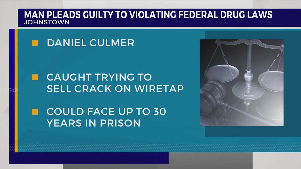 Johnstown man pleaded guilty after violating federal drug laws - YouTube