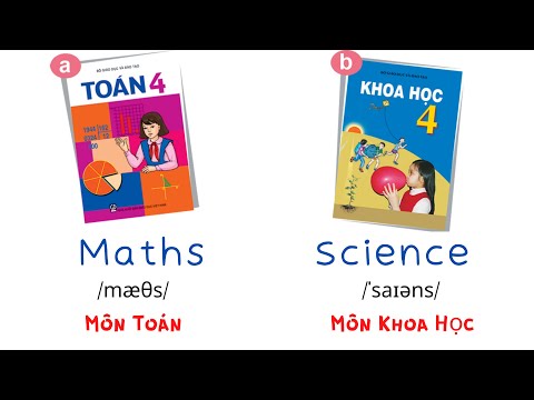 Video Tiếng Anh lớp 4 - Unit 8 - Từ vựng - Tên Môn học và... - youtube