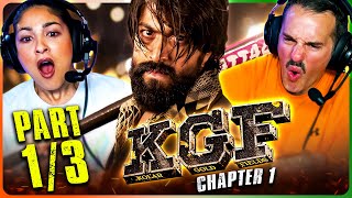 K.G.F.: CHAPTER 1 Movie Reaction Part 1/3! | Yash | Srinidhi Shetty | Ramachandra Raju