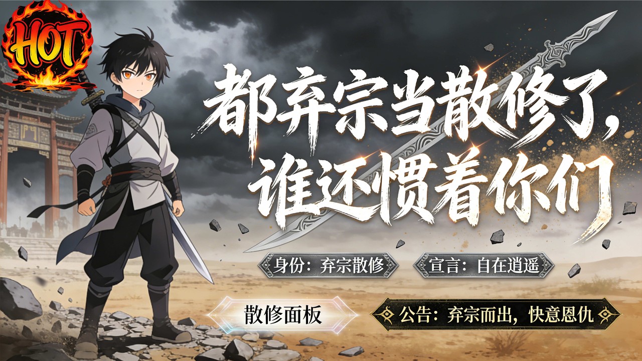 ✨【强推】《都弃宗当散修了，谁还惯着你们》第1~60集丨顾修镇守禁地五百年，却遭师门厌弃背叛，脱离宗门后收回五百年气运，一跃突破至大乘期#穿越 #末世 #异能 ##动态漫画# 漫野推文