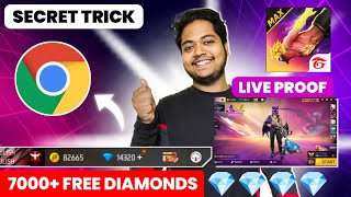 🔥💎 7000 Free Diamonds in Free Fire Trick. How to Get Free diamond in freefire max. Free Diamond App