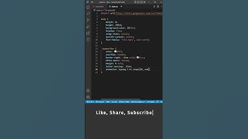 Typewriter Effect CSS | HTML & CSS