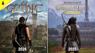 Gothic Remake vs Oblivion - Details and Physics Comparison