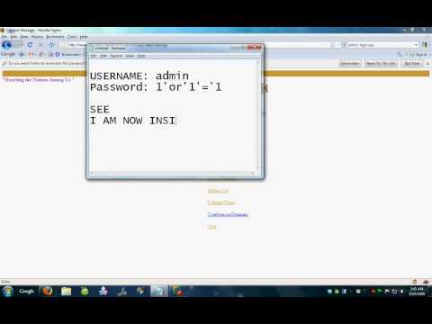 Hacking A Website SQL Injection Attack _punkLima.avi