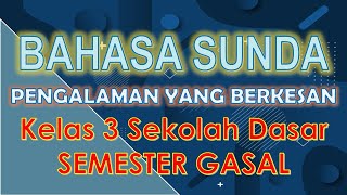 BAHASA SUNDA KELAS 3 SD PENGALAMAN YANG BERKESAN