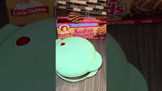 #littledebbie fudge rounds with caramel drizzle
