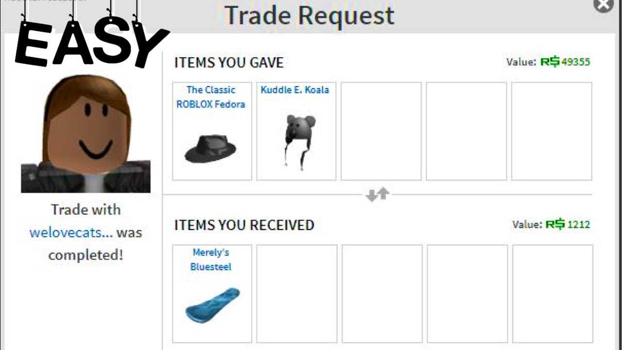 How To Trade On Roblox Mobile 2020 Youtube - can you trade clothes on roblox