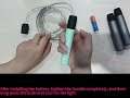 Fiber optic jump rope handle fault removal operation video