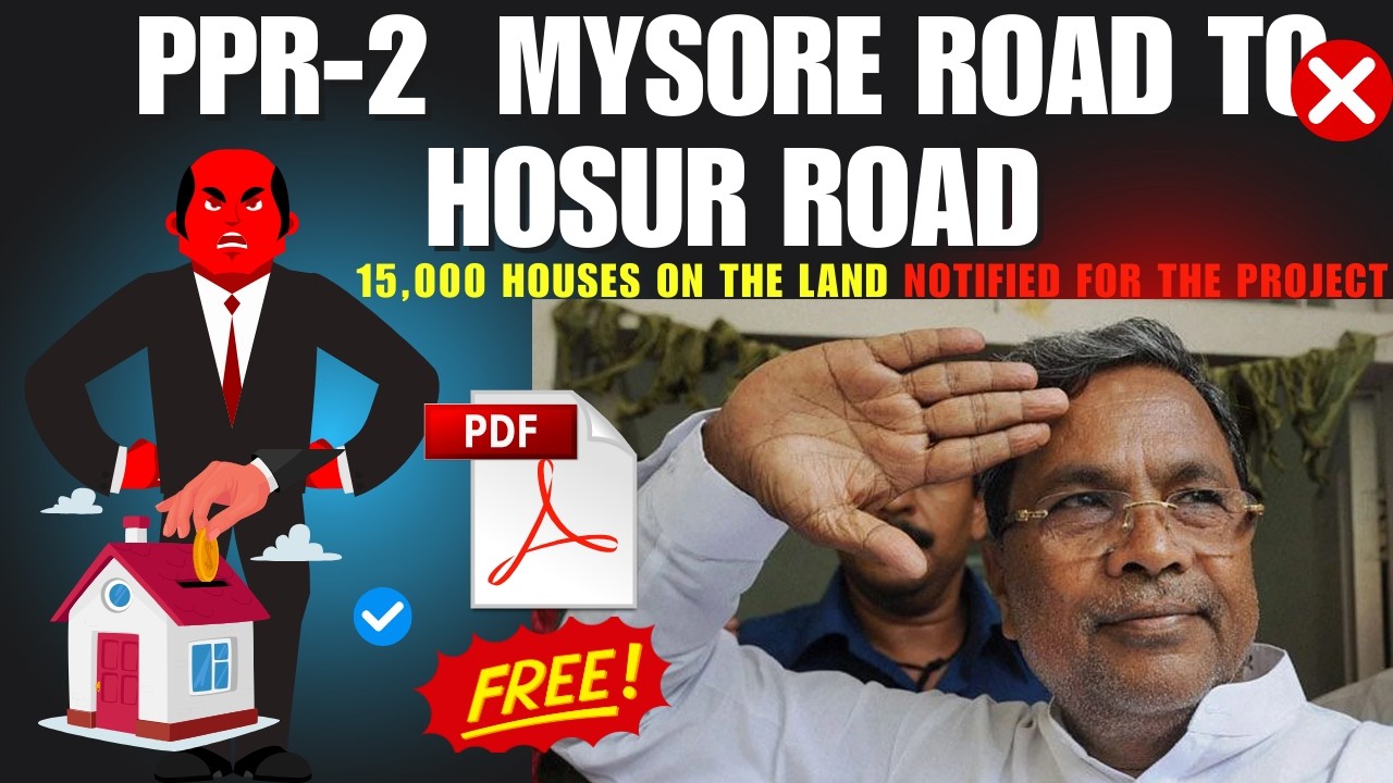 PRR Phase-2 BIG UPDATE! Width Reduced 65m ➝ 30m | Huge Relief | Mysore Rd to Hosur Rd