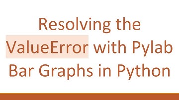Resolving the ValueError with Pylab Bar Graphs in Python