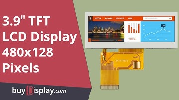 3.9 inch Color Bar Type TFT LCD Display 480x128 Pixels for IoT