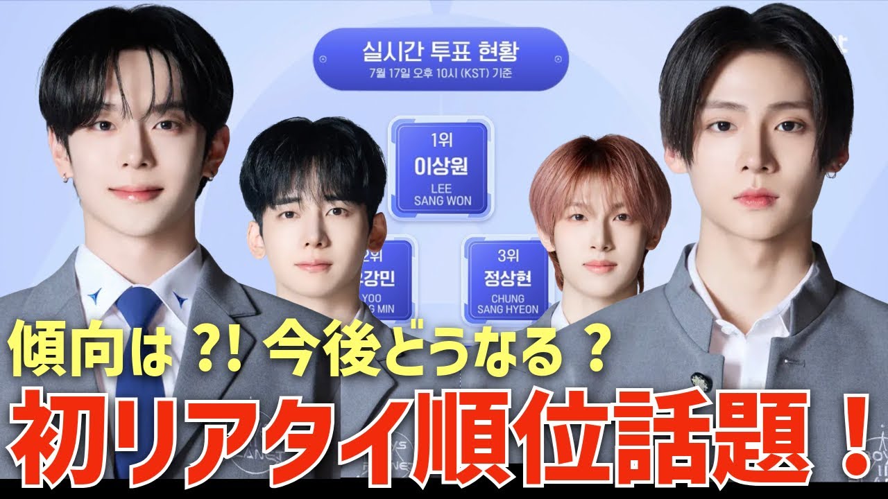 ボイプラ2】1話の最後に公開された初リアタイ順位が話題に！傾向は