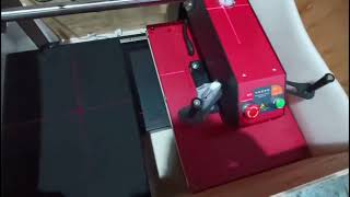 Demo of Heat Press Laser Alignment System