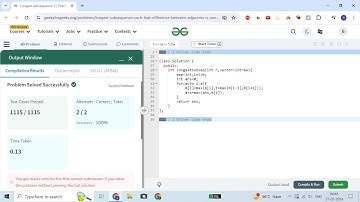 Longest subsequence-1 | Simple Traversal Solution | O(N) | C++ | GFG | POTD 27-05-24