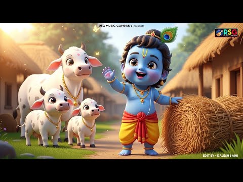 छोटी छोटी गैया छोटे छोटे ग्वाल। Choti Choti Gaiya Chote Chote Gwal। #kanha #krishna #krishnabhajan