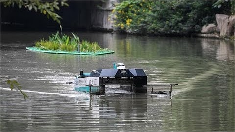 ORCAUBOAT SMURF Water Surface Cleaning Robot for River Cleanup
