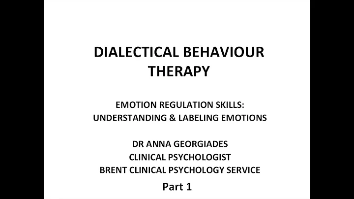 DBT Introduction to Emotions- Part 1