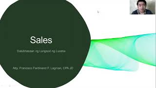 Law on Sales Chapter 1