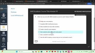 Educator Getting Started with AWS Academy Course _ Final QUIZ