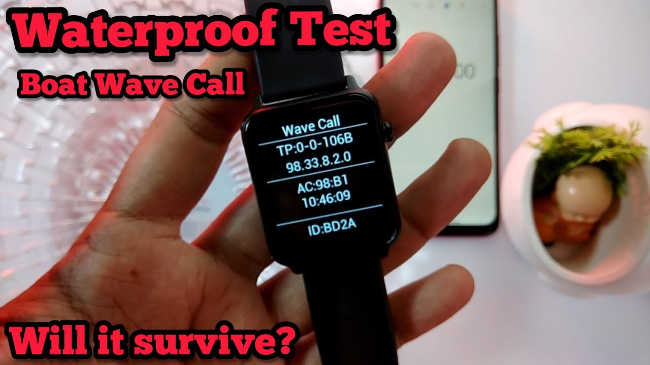 Boat Wave Call smartwatch Water Testing Boat Wave Call IP68 Water