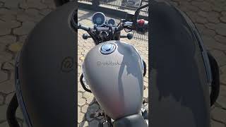 New Meteor 350 Stellar MATT GREY Exhaust Note 🔥#royalenfield #meteor350 #shorts #viral #ytshorts #yt