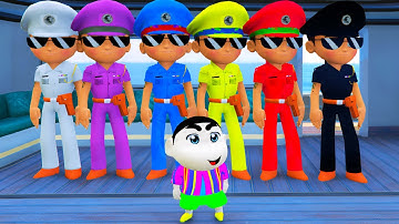 Colorful Little Singham Playing Hide and Seek With Shinchan | Little Singham Shinchan Gameplay