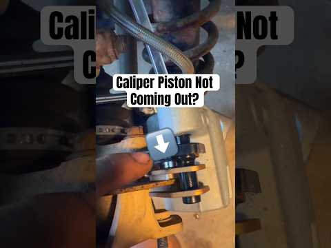 How to get Brake Caliper Piston to Push Out