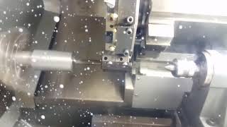 Setting the tool offset on Haas CNC lathe