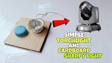 How To Make Mini  Sharpy  Light  With 🔥TorchLight 🔦And Cardboard  || Simple Mini Sharpy Light
