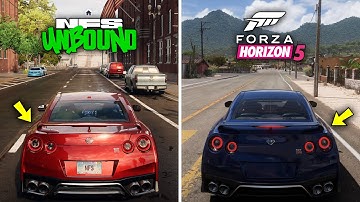 NFS UNBOUND VS FORZA HORIZON 5 | Direct Comparison (Attention to Detail & Graphics)