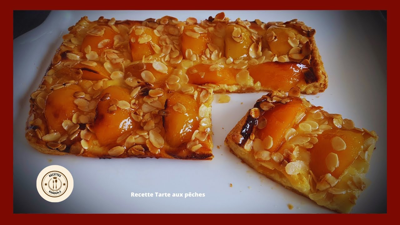 Recette Tarte Aux Peches Facile Rapide Youtube