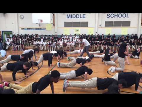 Olympian Tiombe Hurd's Visit, Buck Lodge Middle School