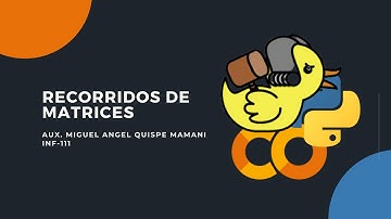 Recorrido de matrices