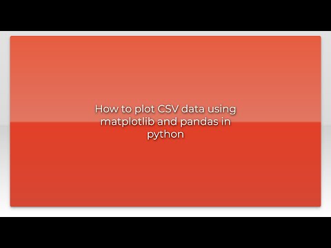 How to plot CSV data using matplotlib and pandas in python