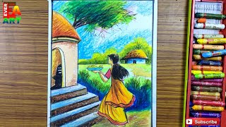 shiva chaturthi special drawing based on shiva puja very easy//shiva lingam drawing