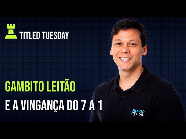 GM Rafael Leitão tinha MATE EM 1, mas preferiu O GAMBITO LEITÃO!! 😂😂 