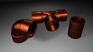 Maya 2016 tutorial : How to model Copper fittings