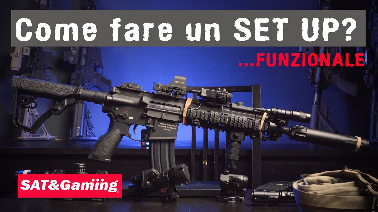 Spiego il set up del mio fucile da Airsoft (PO3 custom II)